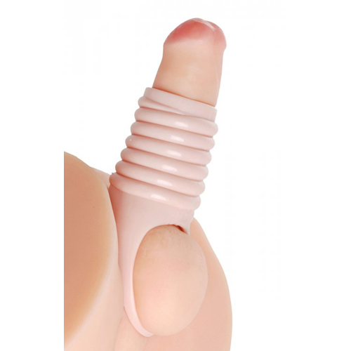 AE560 Penisvergrößerung Gerippte manschette - Cock Extension