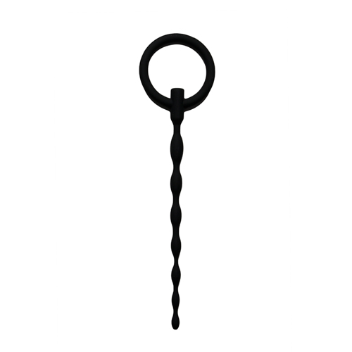 Silikon Dilator mit Ring Schwarz 16 cm x 0,5 cm