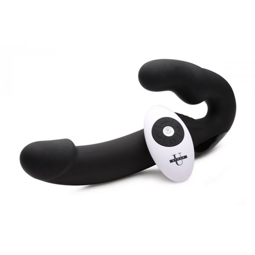 AF707 Strap on G-Punkt Vibrator 24,1 cm schwarz