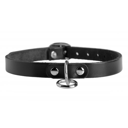 aa178-m Unisex Choker aus Leder mit O-Ring