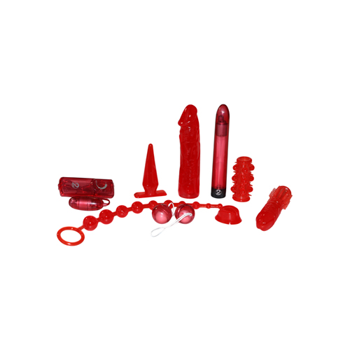 9 teiliges Vibrator Set - Red Roses