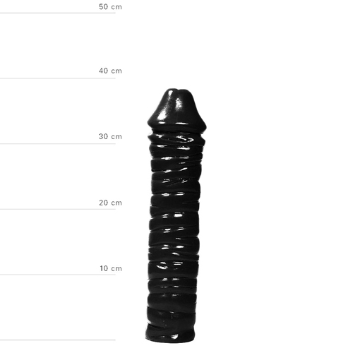 Extra großer Dildo in Schwarz
