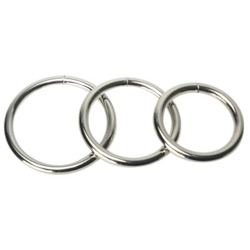 Master Series Edelstahl Dreier Penisringe Set