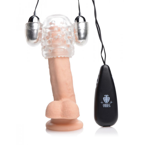 Dual Masturbator mit Vibrationen zur Eichel Stimulation