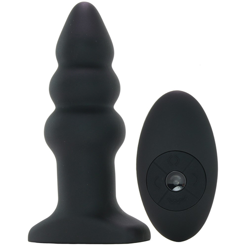 AF484 Geriffelter Silikon Rimming Plug - Modell I 14 cm x 4,4 cm