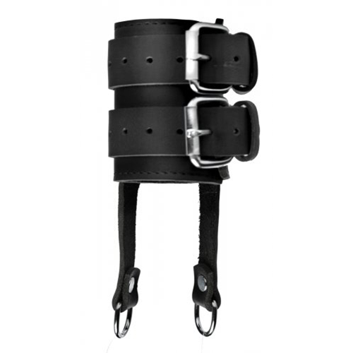 Strict Leather Hodenstrecker aus Leder mit Zuggurten