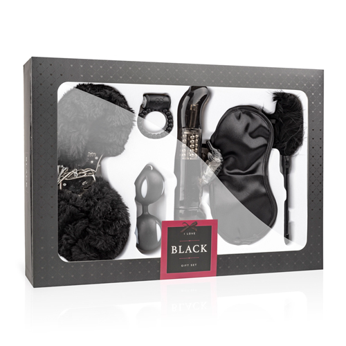 Vibrator Set - I Love Black Geschenkbox