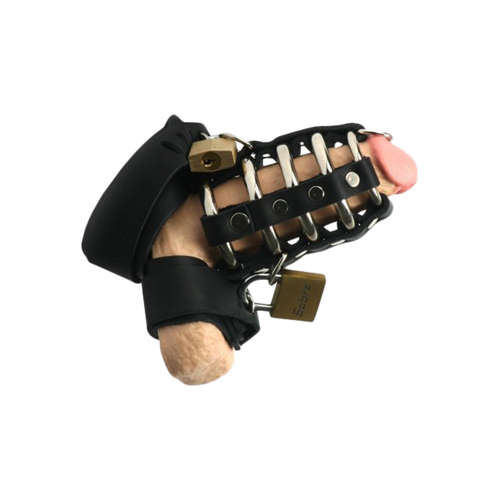 Höllentor Peniskäfig aus Leder - Strict Leather - 7,6 cm