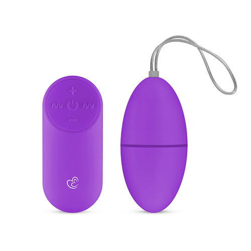 ET001PUR Vibro-Ei mit Fernbedienung in Violett 60 mm x 35 mm