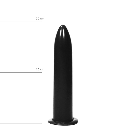 All Black Dildo 20 cm in Schwarz