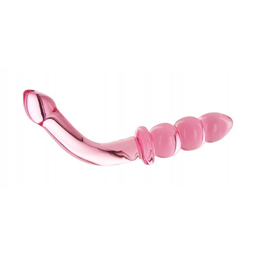 Hamsa Gläserner G-Punkt/P-Punkt Dildo - Rosa 19 cm
