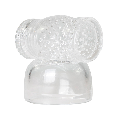 Transparenter Vibratoraufsatz mit Masturbator