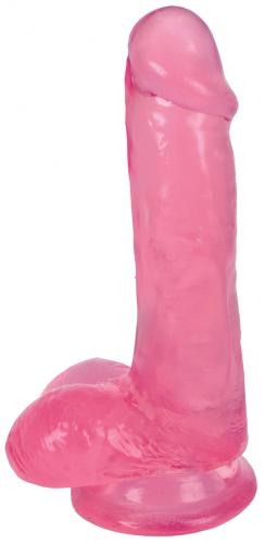 CN-14-0510-33 Dildo mit Hoden 15 cm - Cherry Ice