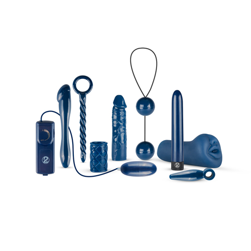 9 teiliges Vibrator Set - Midnight Blue