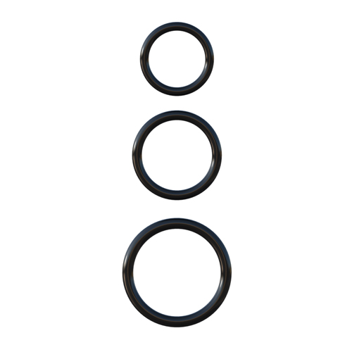 3-teiliges Silikon Penisringe set - Ausdauerset