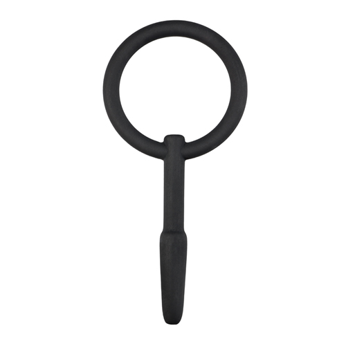 Silikon Dilator mit Zugring schwarz 8,5 cm