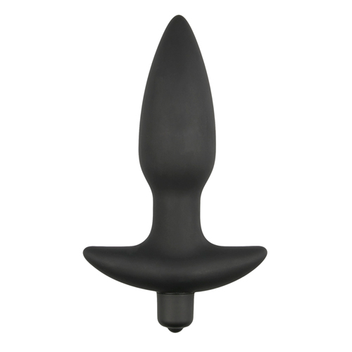 ET193BLK Schwarzer Premium Analplug aus Silikon