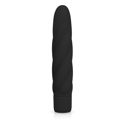 ET179BLK Schwarzer Vibrator aus Silikon